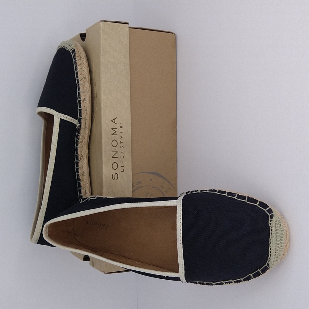Sonoma Life & Style Sngaelblack Espadrille Flat Size: 8